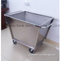 2017 new stainless steel launtry carts,hotels collection vehicles carts,stainless steel hotel service trolley